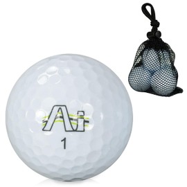 Lynx Hi-Fly Golf Balls – Premium Distance Golf Balls with Lightweight Core, Surlyn Cover and Alignment Aid, Durable Golfing Accessories and Gifts (Junior Green Hi Fly)