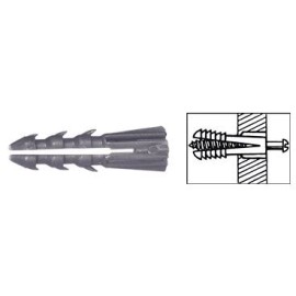 CRL 3/16" Plastic Screw Anchor without Shoulder - Package of 100