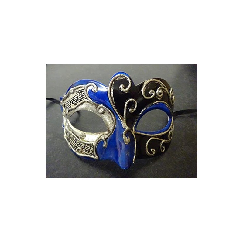 QUALITY BLACK BLUE & SILVER THEATRICAL MUSICAL NOTES / SCRIPT