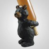 Lipco Cute Carved Bear Wine Holder, 9.85-inch Height, Polyresin