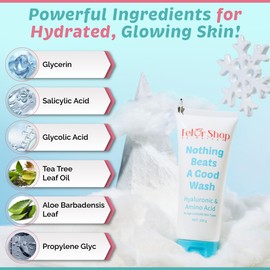 Felor shop by maryam Hydrating Facial Cleanser | Daily Face Wash for All Skin Types | Hyaluronic Acid + Amino Acid | Non-Drying Oil Control Face Wash | 100 G