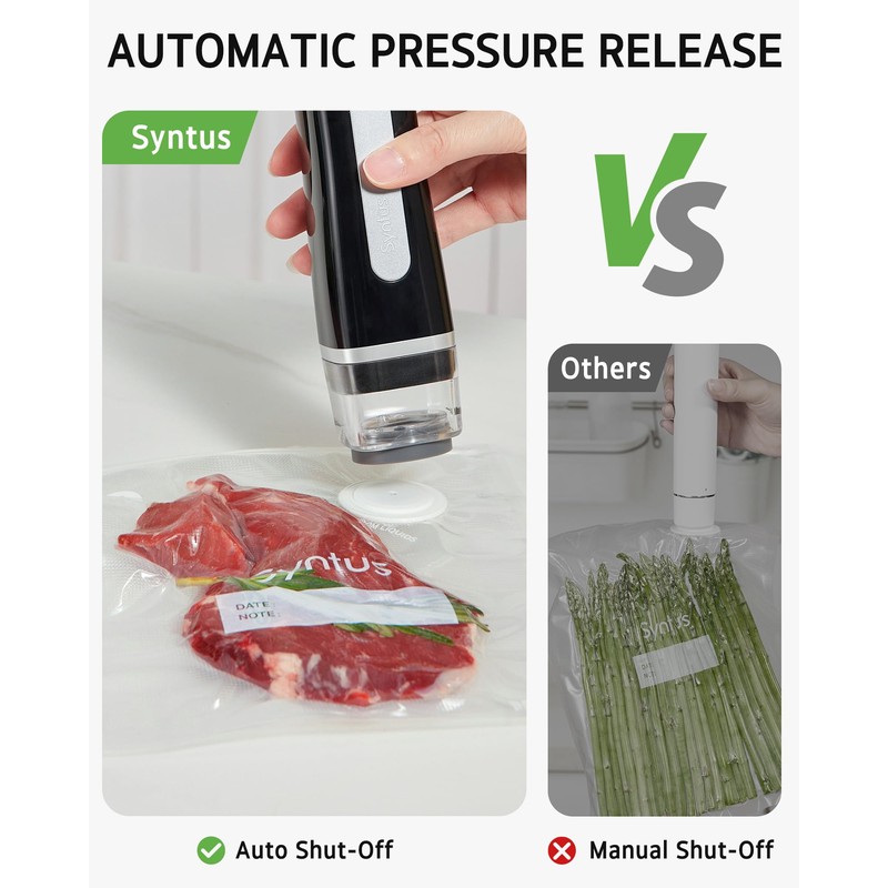 Syntus Vacuum Sealer Bags for Food, Food Storage Bags for