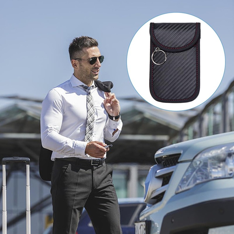 Faraday Pouch,Car Key Blocker Pouch, Keyless Blocking Key Case, RFID