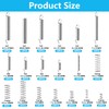 300 Pcs Mechanical Compression Springs Assortment Kit, Assorted Tension Springs