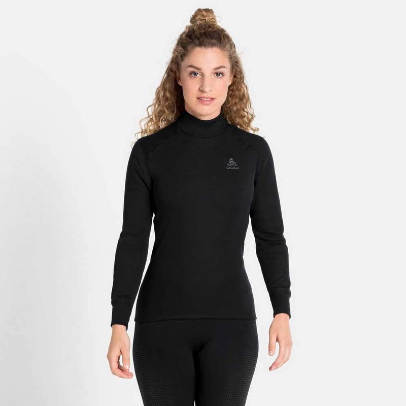 Odlo Donna Maglia funzionale a maniche lunghe con collo alto