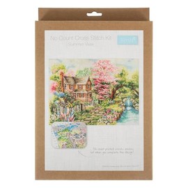 Crafty Capers Summer View | Cross Stitch Kit | No Count | Colour Printed | 59cm x 42cm