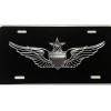 BLVD Engraved Senior Army Aviator Wings Car Tag Diamond Etched