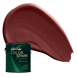 Rust-Oleum Color Spark Interior Paint and Primer in One, Semi-Gloss, Mulled Wine, 1 Gallon