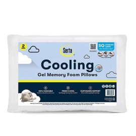 Serta Gel Memory Foam Cluster Pillows 2-pack