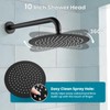gotonovo Rain Shower System with 10 Inch Round Showerhead and