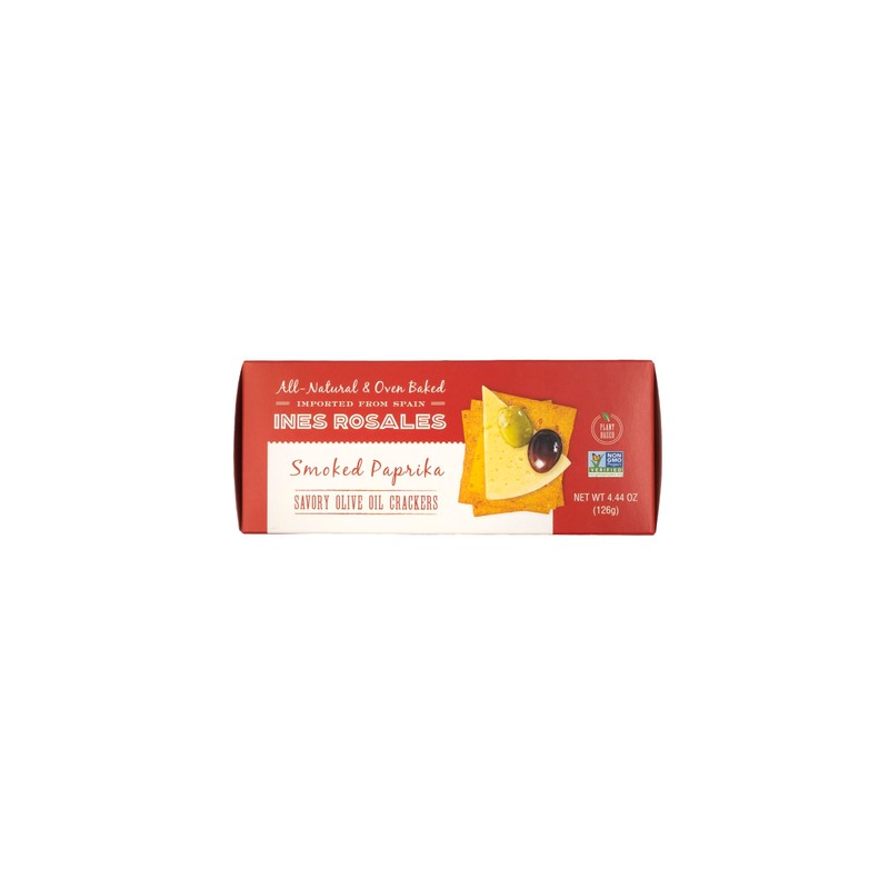 Ines Rosales Smoked Paprika Olive Oil Crackers 12/4.44 Oz