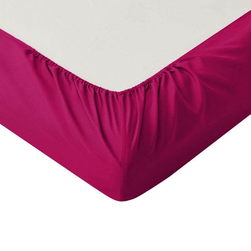 AMEHA Single Fitted Sheet 25 cm Deep Soft Brushed Microfiber