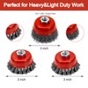 AUPREX 4 1/2" Angle Grinder Wire Wheel Set - 4