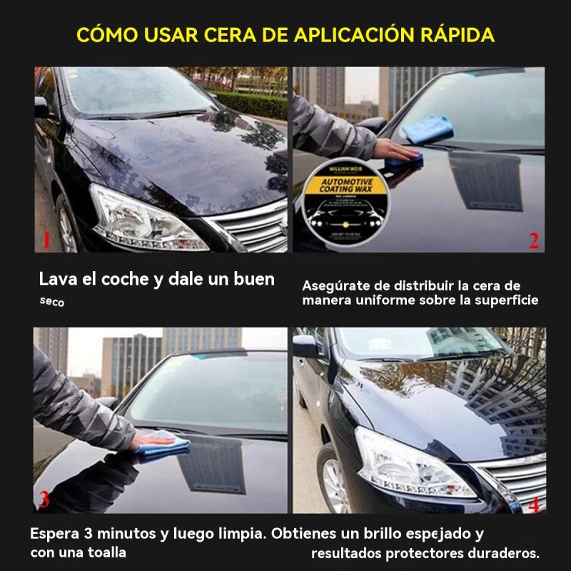Cera Limpiadora Pulir Auto Grafeno Polish Pasta Cera Carnaub
