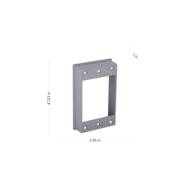 Hubbell-Raco 5406-0 Weatherproof Extension Box, 1 Gang, 18.3 Cu-in X
