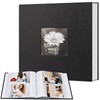 Photo Album 4x6 200 Photos with Writing Space, Leather Cover