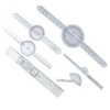 6PCS Medical Goniometer Set 6 8 10inch Multifunction Joint Goniometer