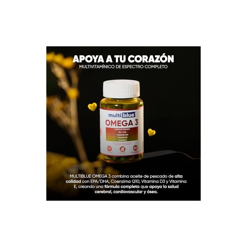 MultiBlue - Omega 3 Salmon Oil 60 Capsulas Con Aceite