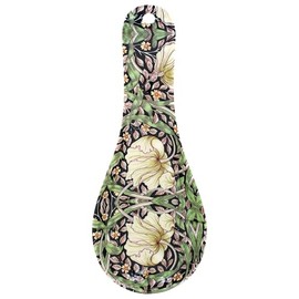 The Leonardo Collection William Morris Pimpernel Spoon Rest | Durable Spoon Rest Kitchen for Spoons | Tea Spoon Holder for Kicthen & Home | Ideal Utensils Holder & Teaspoon Rest Gift for Women & Men