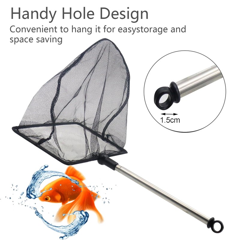 Anseom 1 Piece Telescopic Aquarium Fish Net Telescopic Fish Net