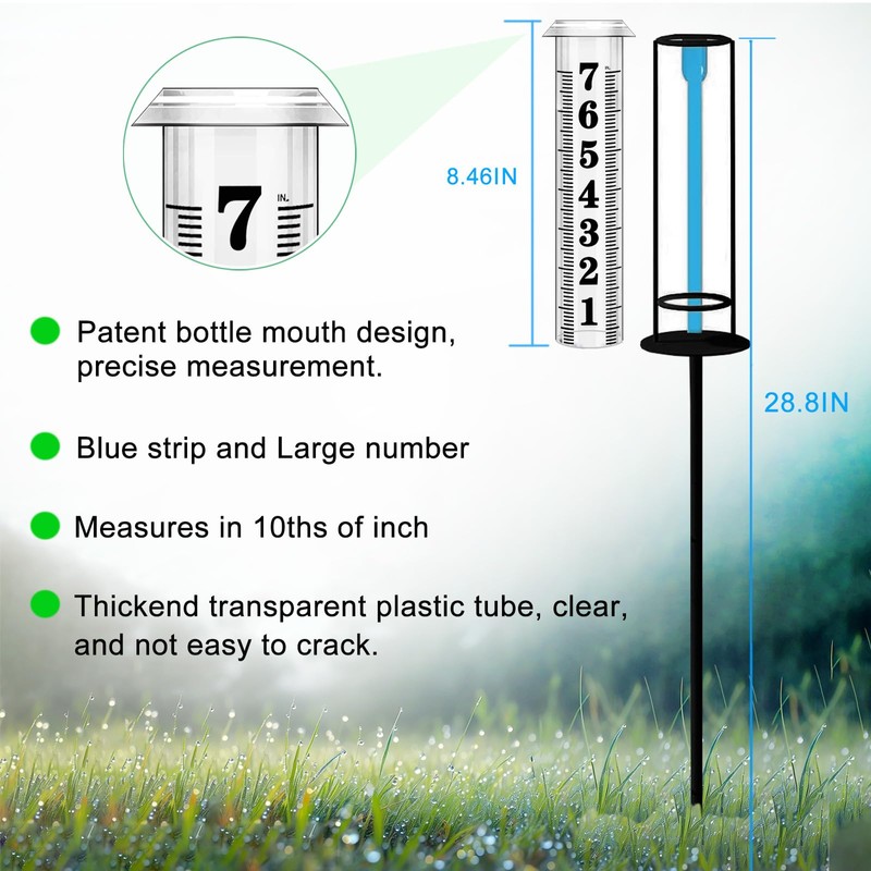 Rain Gauge Outdoor, Freeze Proof Rain Gauges Outdoors Best Rated,