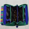 flevado Multi-coloured women's wallet genuine leather bright colourful RFID protection,