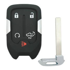 Smart Key Fob Shell Case Replacement Fits for Chevy Silverado 2022 2021 2020 2019 and GMC Sierra 1500 2500HD 3500HD Keyless Entry Car Remote Cover (5 Buttons A)