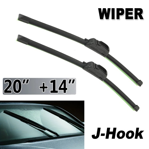 Unbranded 20"+14" Windshield Wiper Blades Replacement OEM Quality J-Hook Premium