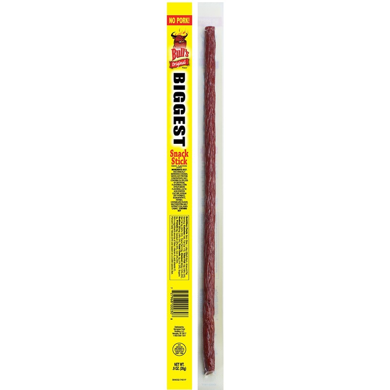 Bull's Original 0.9oz Snack Sticks – 24 Count Box (Made