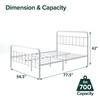 ZINUS Florence Metal Platform Bed Frame, Mattress Foundation, No Box