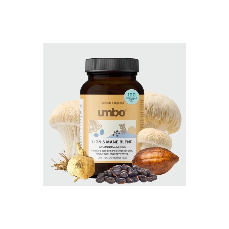 Lion's Mane + Maca + Ginseng | 4 Adaptogenos |