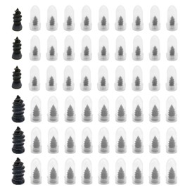 60PCS Tire Repair Rubber Nail, Spiral Rubber Nails, Tire Screw Plug Fast Tool Self Service Tire Repair Nail for car, Motorcycle, Truck, Tractor Tire Puncture Repair, Vacuum Tire Repair Kits