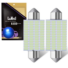 LUYED 569 578 LED Bulbs Ice Blue 570 Lumens Super Bright 3014 48-EX Chipsets 211-2 212-2 LED Bulbs Used for Car Interior Map Dome Lights,Pack of 2