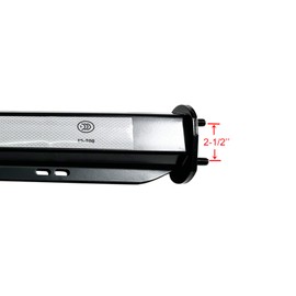 IBESTWOLF Pair 30.25'' Heavy Duty Black 2.5" Bolt Spring Loaded Mud Flap Hanger Angled RH & LH for Semi Truck