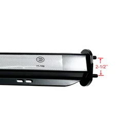 IBESTWOLF Pair 30.25'' Heavy Duty Black 2.5" Bolt Spring Loaded Mud Flap Hanger Angled RH & LH for Semi Truck