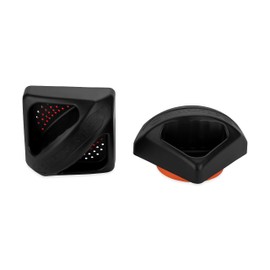 Camco RV Magnetic Bumper Cap with Lug Fitting | Features High-Strength Neodymium Magnets | 2-Pack (40312), Black