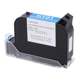 Cartucho de Tinta de Impresora de Mano de 42ML Reemplazo de Cartucho de Impresora de Inyección de Tinta de Secado Rápido 12,7mm (Negro)