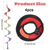4Pcs Rainbow Wind Spinner - Colorful Hanging Wave Windsock