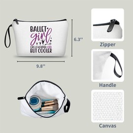 ARIOSEY Ballerina Gifts,Teen Girls Gift Ideas,Dance Things,Sisters Gifts from Sister,Teen Makeup Bag,Sister Birthday Gift Ideas,Preteen Girl Gifts,Dance Bag for Girls,Teenage Girl Gifts