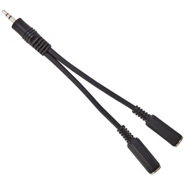Stagg YC-01/J2JFH Small Stereo Jack to 2 Small Female Mono Y Cable - Black