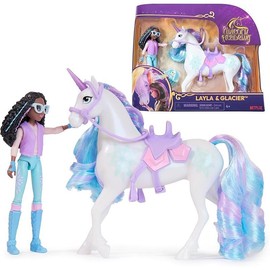 Unicorn Academy, Valentina  Cinder with 2 Accessories  Hair Tool, Dolls  Unicorn Toys for Girls Ages 4 and up - Colour: Layla  Glacier