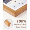 Marsmiles 5x7 Wooden Picture Frame, USA-Sourced Natural Oak Solid Wood