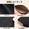 ポケッバッグ 防水ミニ 本革レザーメイクバッグ 自己閉鎖式 持ち運び便利なメイクポーチ 女性用トラベルトイレタリーバッグ コインポーチ ジッパーなし (ブラック)