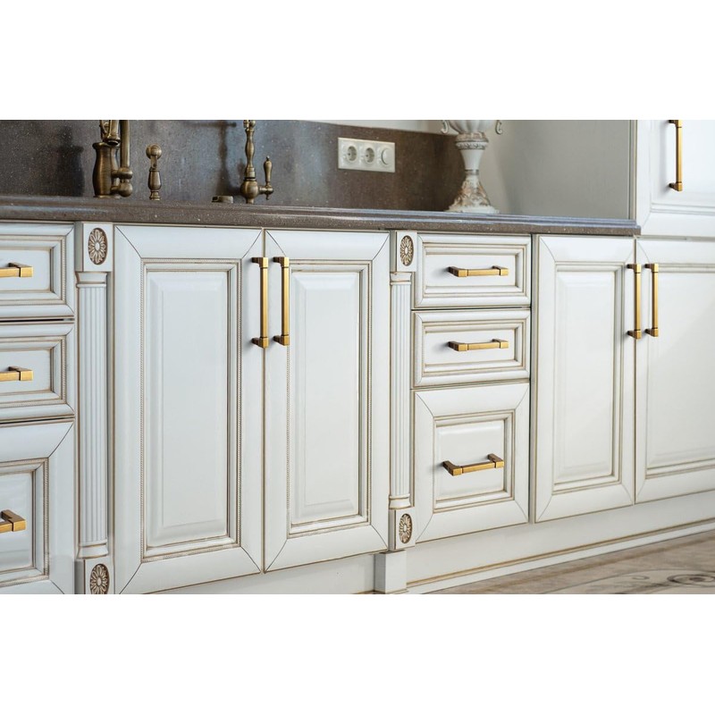 Goo-Ki 6 Pack 3 in（76mm） Hole Center Cabinet Pulls Antique