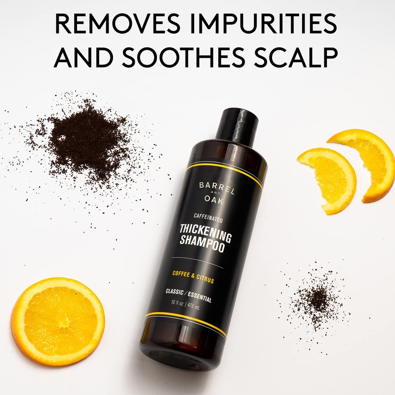Barrel and Oak - Caffeinated Thickening Shampoo, Biotin Shampoo, Hair