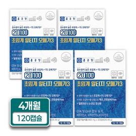 Supercritical Altige Omega 3 with high longitudinal absorption rate, 30 capsules, 4 boxes, 4 months supply / 종근단 흡수율이 높은 초임계 알티지 오메가3 30캡슐 4박스 4개월분