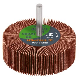 Truper 3" x 3" Aluminum Oxide 80 Grit Metal Abrasive Wheel for Angle Grinder