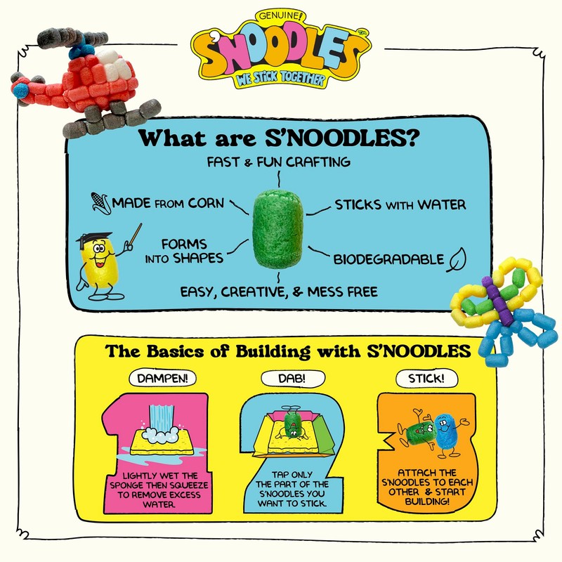 Schylling S'Noodles - Creative Building Kit - Just Add Water