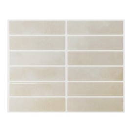 Peel and Stick Backsplash 10-Sheets of 11.42'' x 9'' Self-Adhesive Peel and Stick 3D Wall Tile for Kitchen, Bathroom