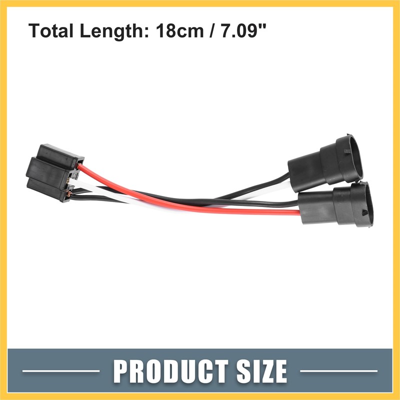 REPAIROCK H4 to H9/H11 Dual Beam Headlight Splitter Harness Adapter